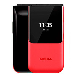 Celular Nokia Flip 2720 2G 4 Banda TA-1170 / Tela 2.8" / Dual SIM - Vermelho 
