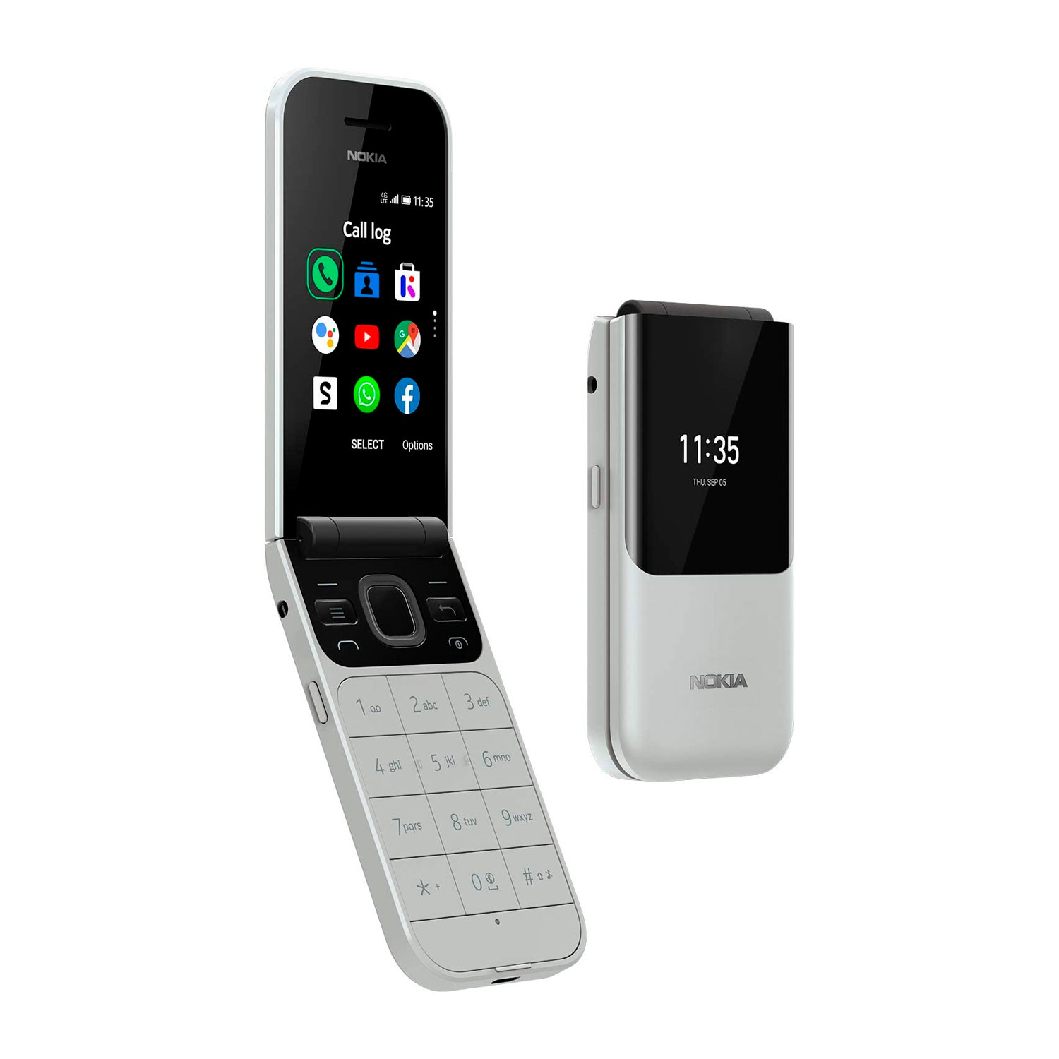 Celular Nokia Flip 2720 2G TA-1170 Dual SIM Tela 2.8" - Cinza 
