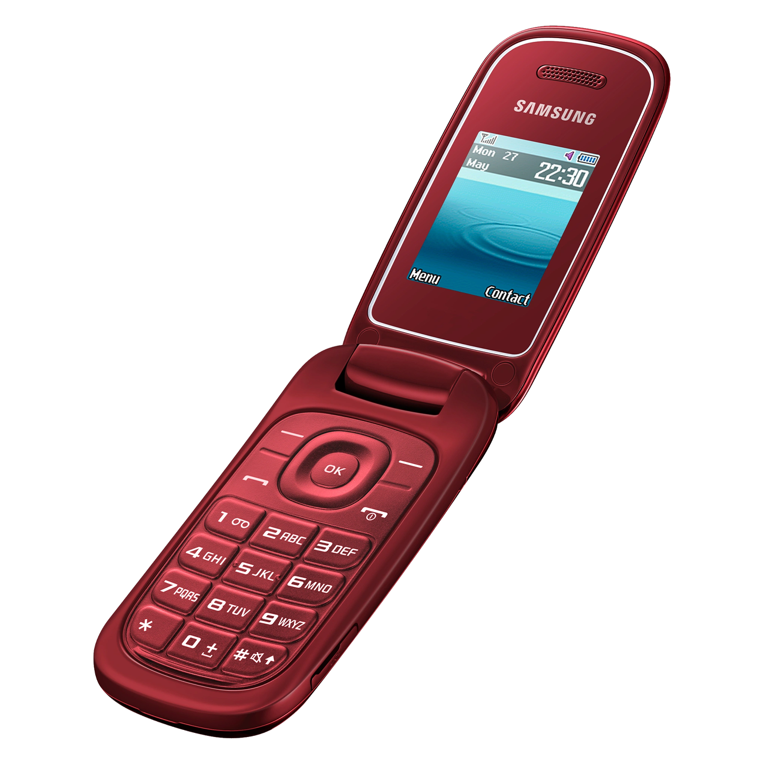 Celular Samsung E1272 Flip Dual SIM / Tela 1,7" - Vermelho