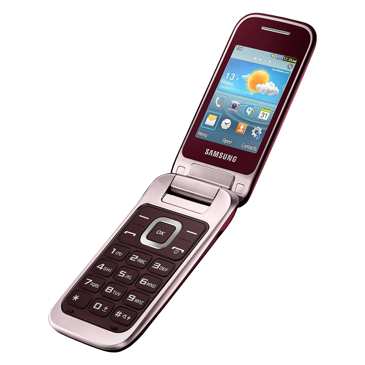 Celular Samsung GT-C3592 Flip Dual SIM Tela 2.4" - Vermelho 
