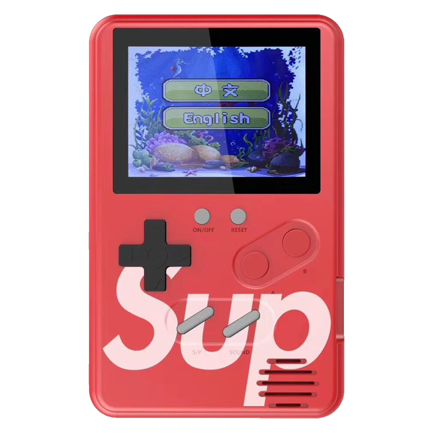 Console Game Boy Wanle Sup Slim 500 Jogos em 1 - Vermelho