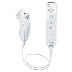 Controle Wii Remote + Nunchuk Branco