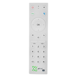 Controle para Receptor Xplus 8K IPTV - Branco