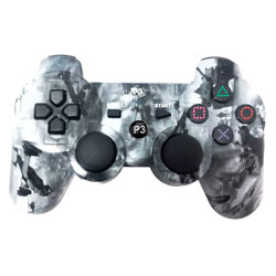 Controle Play Game Dualshock 3 War Machine Sem Fio para PS3 - Branco