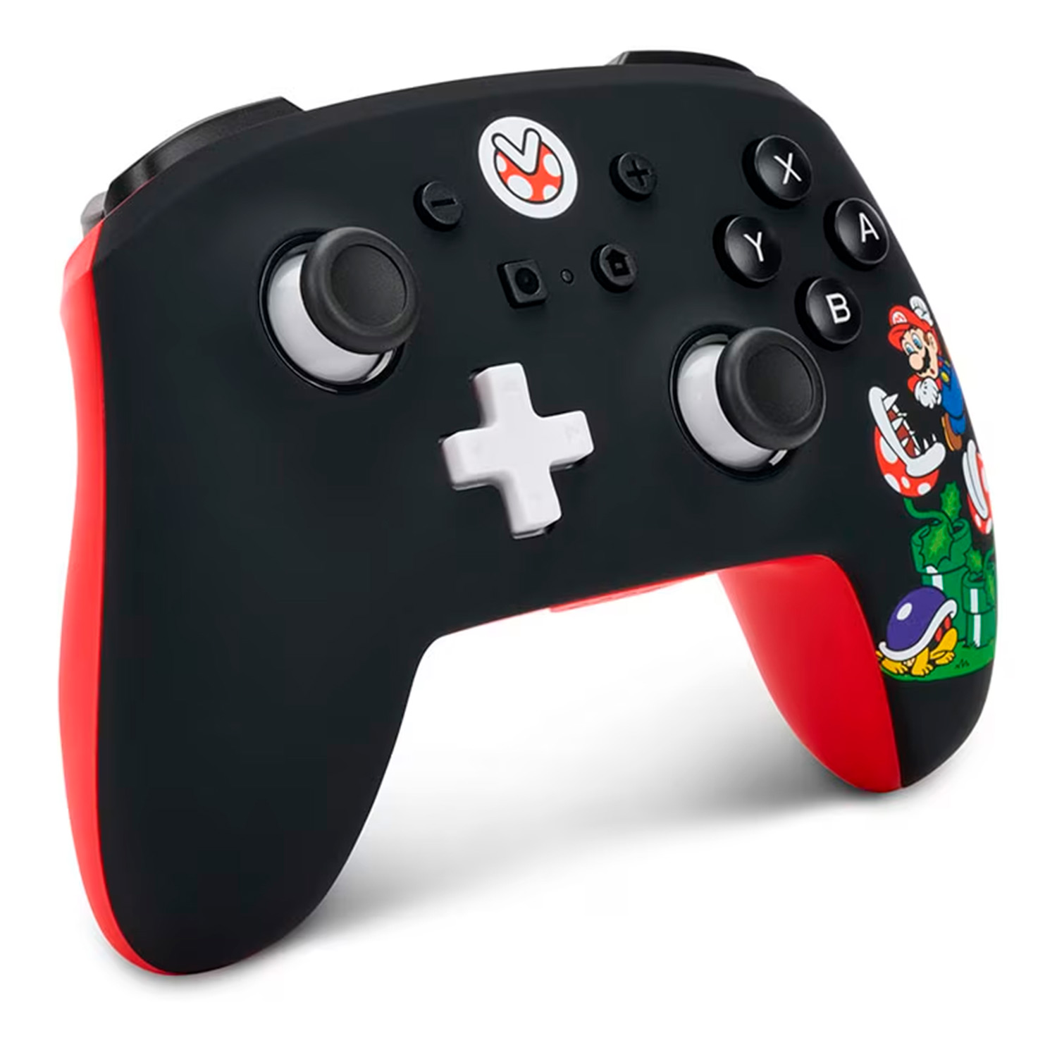 Controle Power A Enhanced Wired Mario Mayhem para Nintendo Switch - (PWA-A-02776)