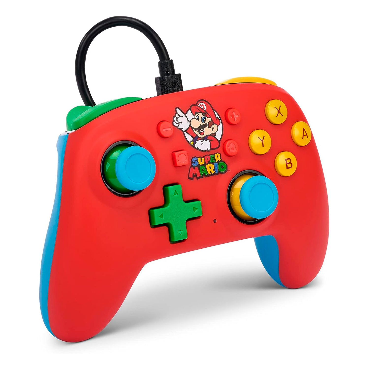 Controle PowerA Enhanced Wired para Nintendo Switch - Mario Medley (PWA-A-04511)