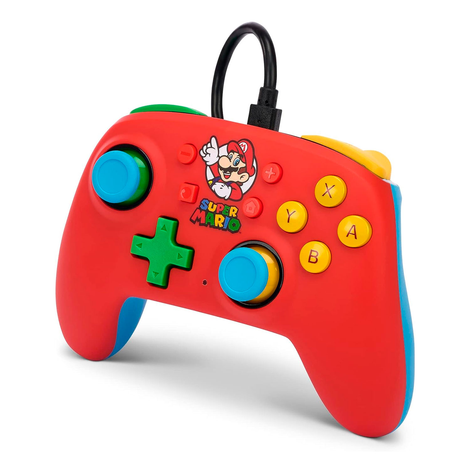 Controle PowerA Enhanced Wired para Nintendo Switch - Mario Medley (PWA-A-04511)