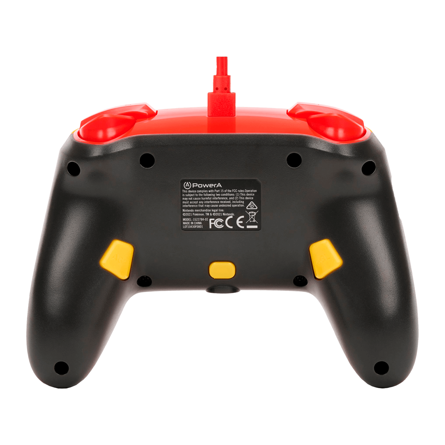 Controle PowerA Pokémon Enhanced Wired para Nintendo Switch - Oran Berry Pikachu (PWA-A-PIKACHU)