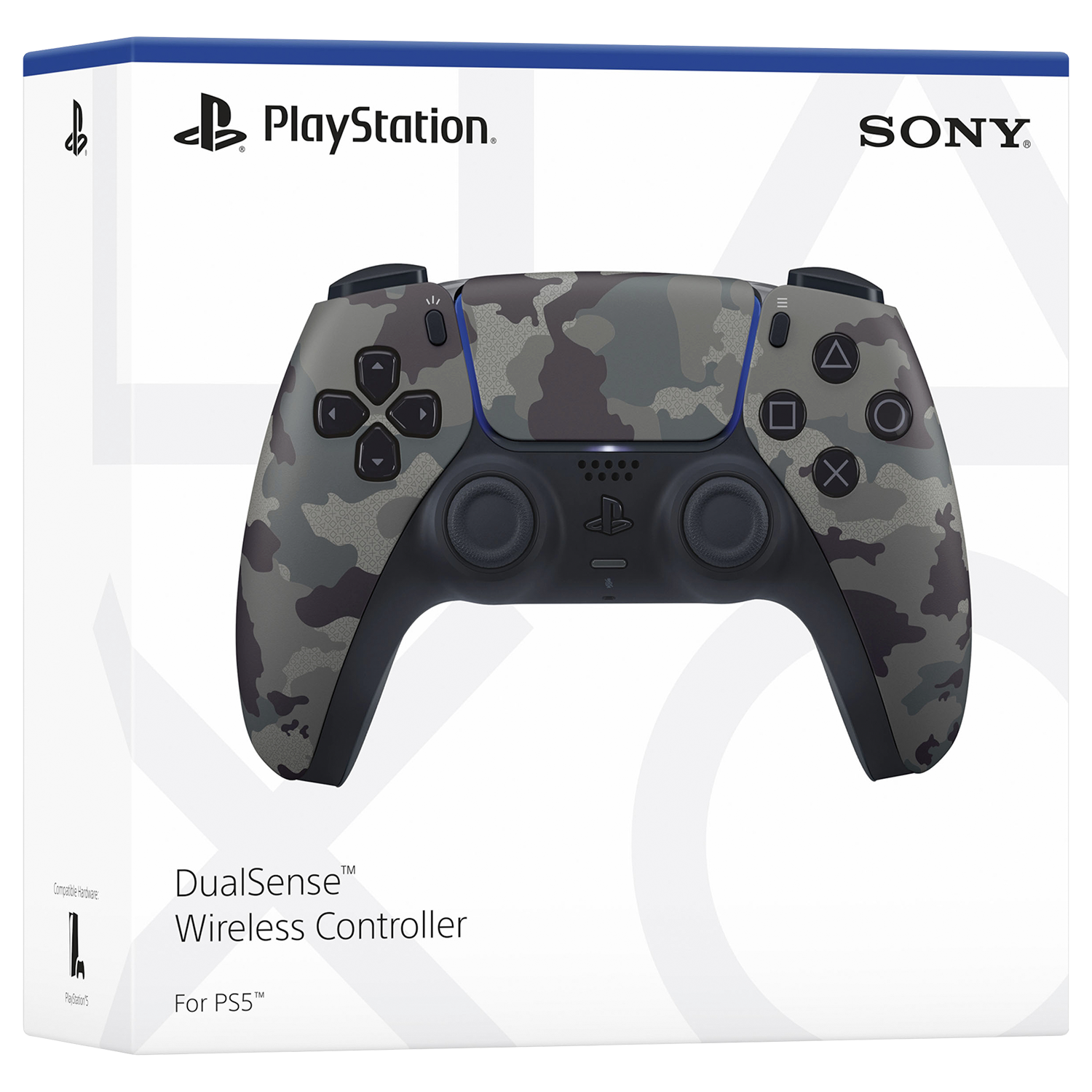Controle Sony Dualsense / Sem Fio para PS5 - Camuflado Cinza