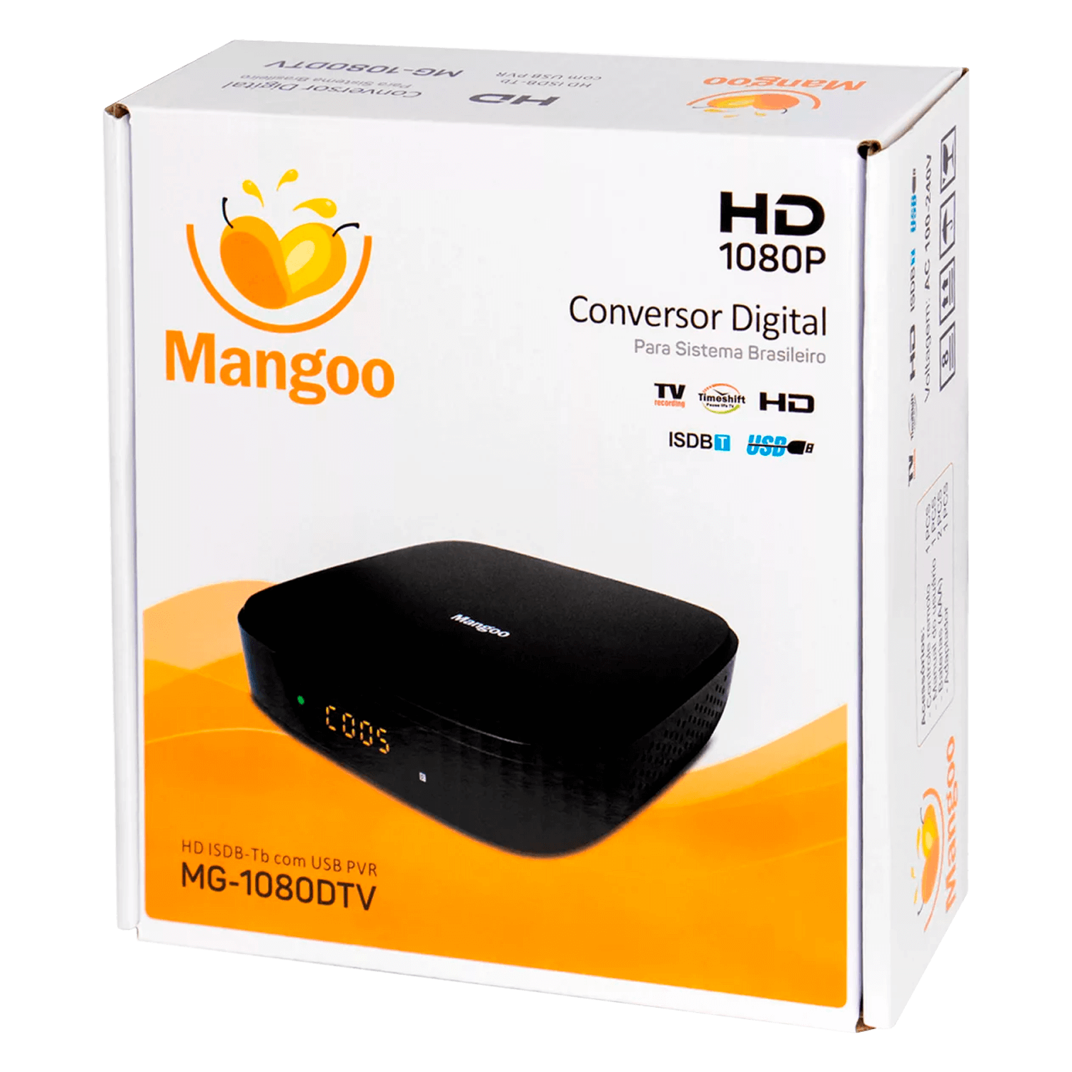 Conversor Digital Mango ISDB-T MG-1080DTV HD