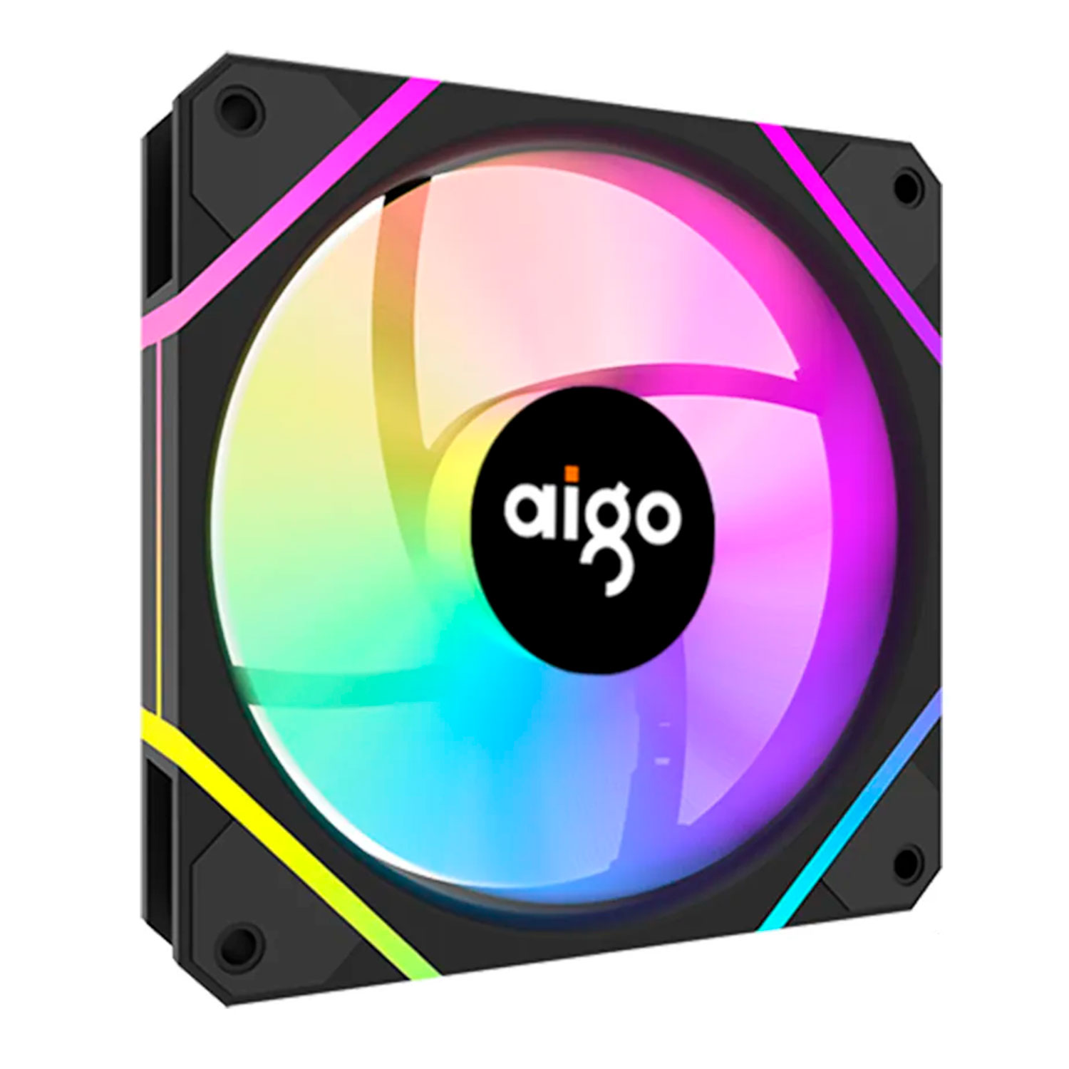 Cooler Fan para Gabinete Aigo AM12 Pro RGB - Preto
