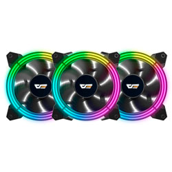 Cooler Fan para Gabinete Aigo darkFlash CF11 Pro ARGB 3 em 1 - Preto
