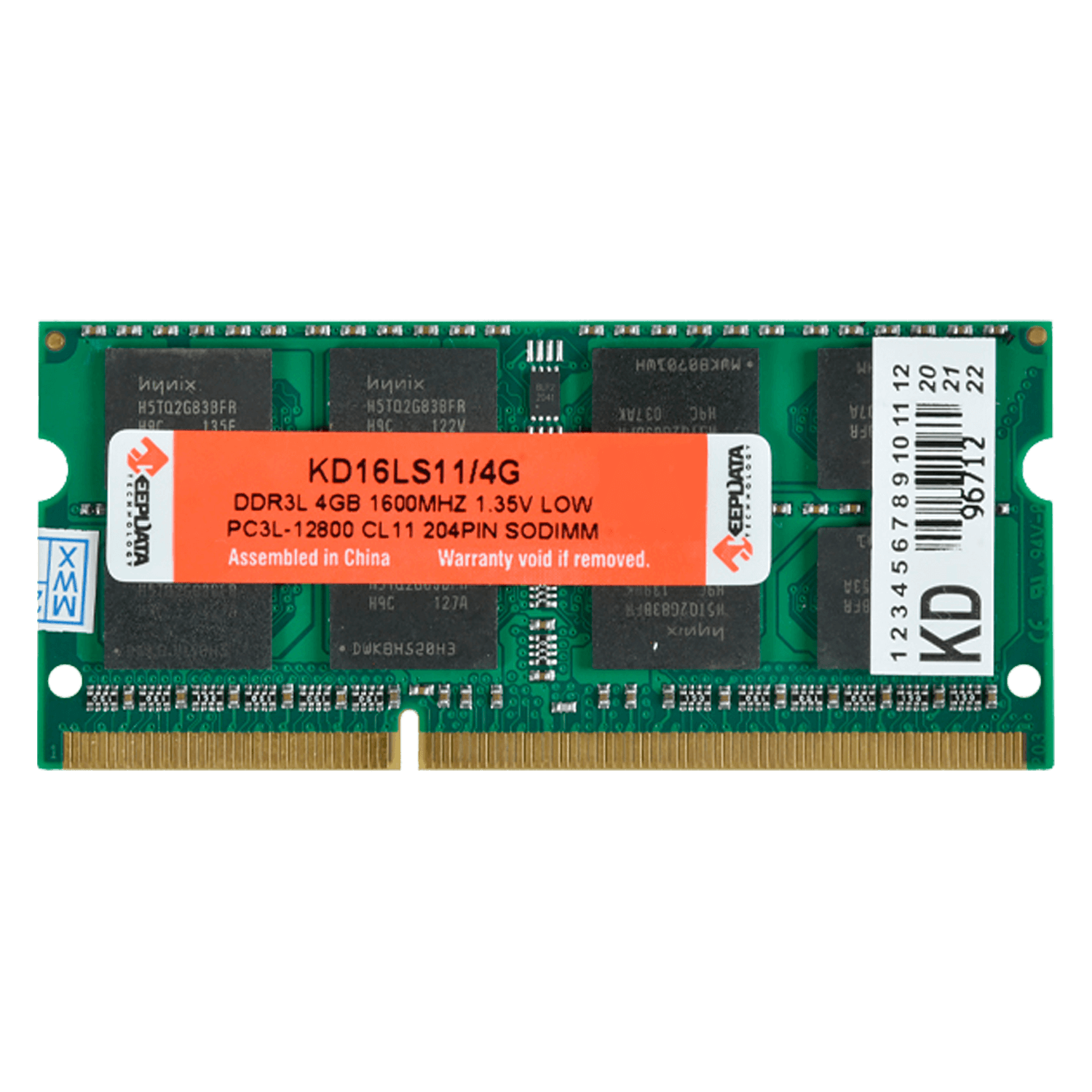 Memória RAM para Notebook Keepdata 4GB / DDR3L / 1x4GB / 1600MHz - (KD16LS11/4G)