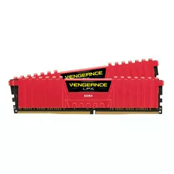 Memória Corsair Vengeance 16GB / DDR4 / 2400MHz / 2X8GB - Vermelho (CMK16GX4M2A2400C14R)