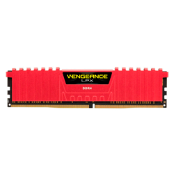 Memória Corsair Vengeance 16GB / DDR4 / 2666MHz / 2X8GB - Vermelho (CMK16GX4M2A2666C16R)
