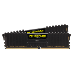 Memória Corsair Vengeance 32GB*2 / DDR4 / 2666 -  Preto (CMK32GX4M2A2666C16)