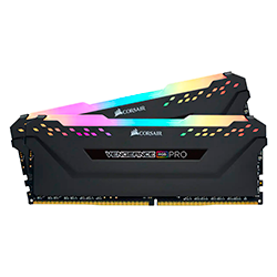 Memória RAM Corsair Vengeance RGB Pro 16GB / DDR4 / 3200mhz - Black (CMW16GX4M2Z3200C16)