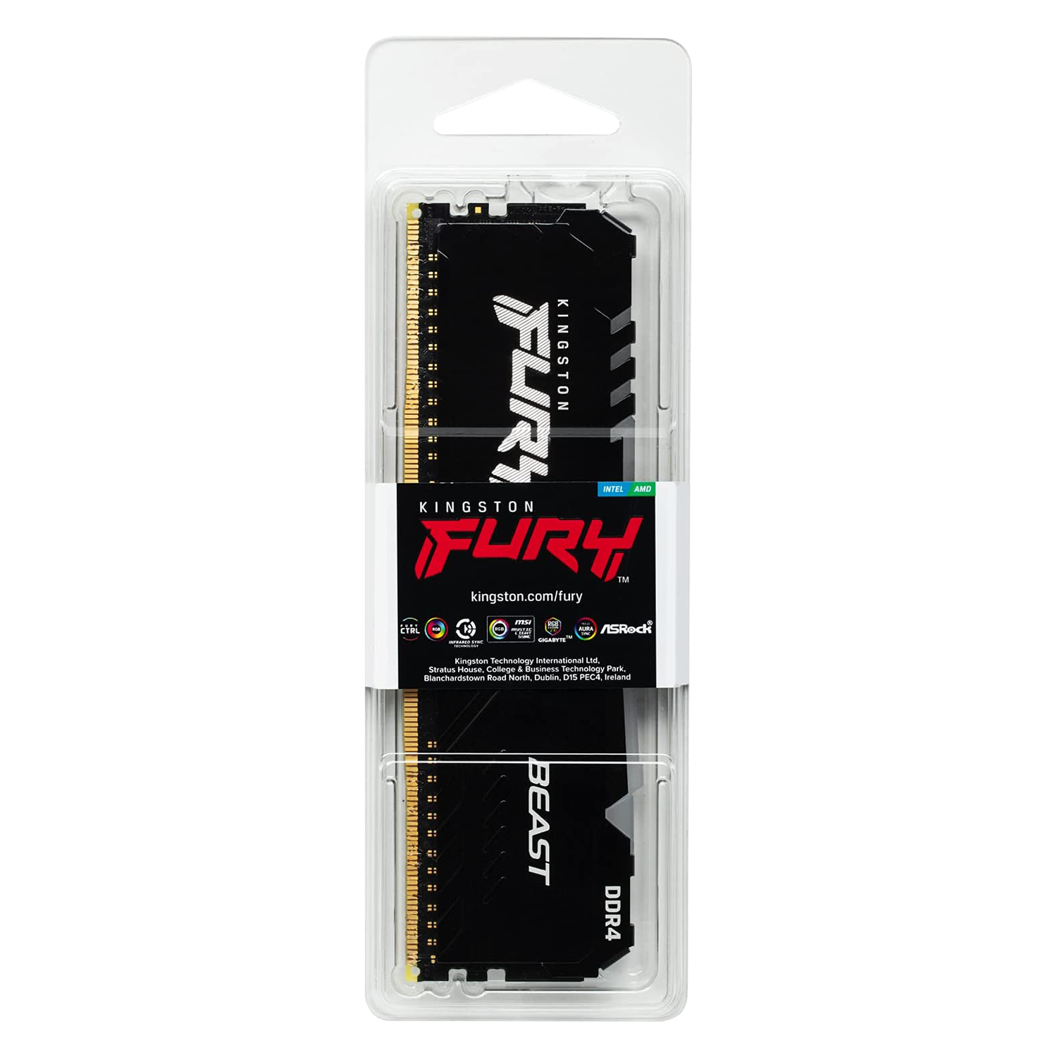 Memória RAM Kingston Beast Fury 8GB / DDR4 / 2666MHz - Preto (KF426C16BBA/8)