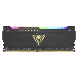 Memória RAM Patriot Viper Steel Black RGB / 16GB / DDR4 / 3200mhz - (PVSR416G320C8)
