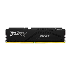 Memória RAM Kingston Fury Beast 16GB / DDR5 / 5200Mhz - Black (KF552C40BB-16)