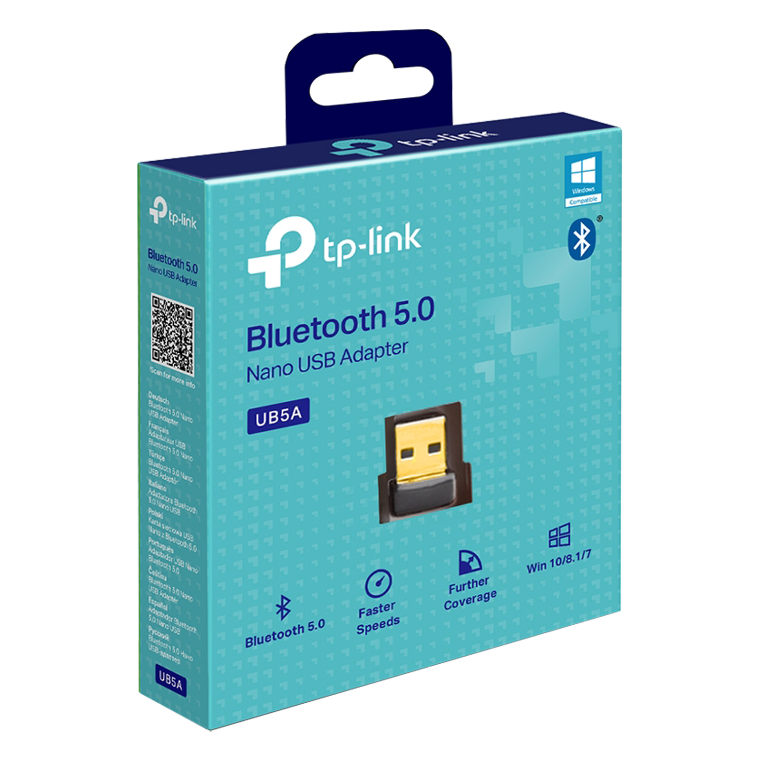 Adaptador TP-Link UB5A - Bluetooth 5.0 / Nano USB - Preto
