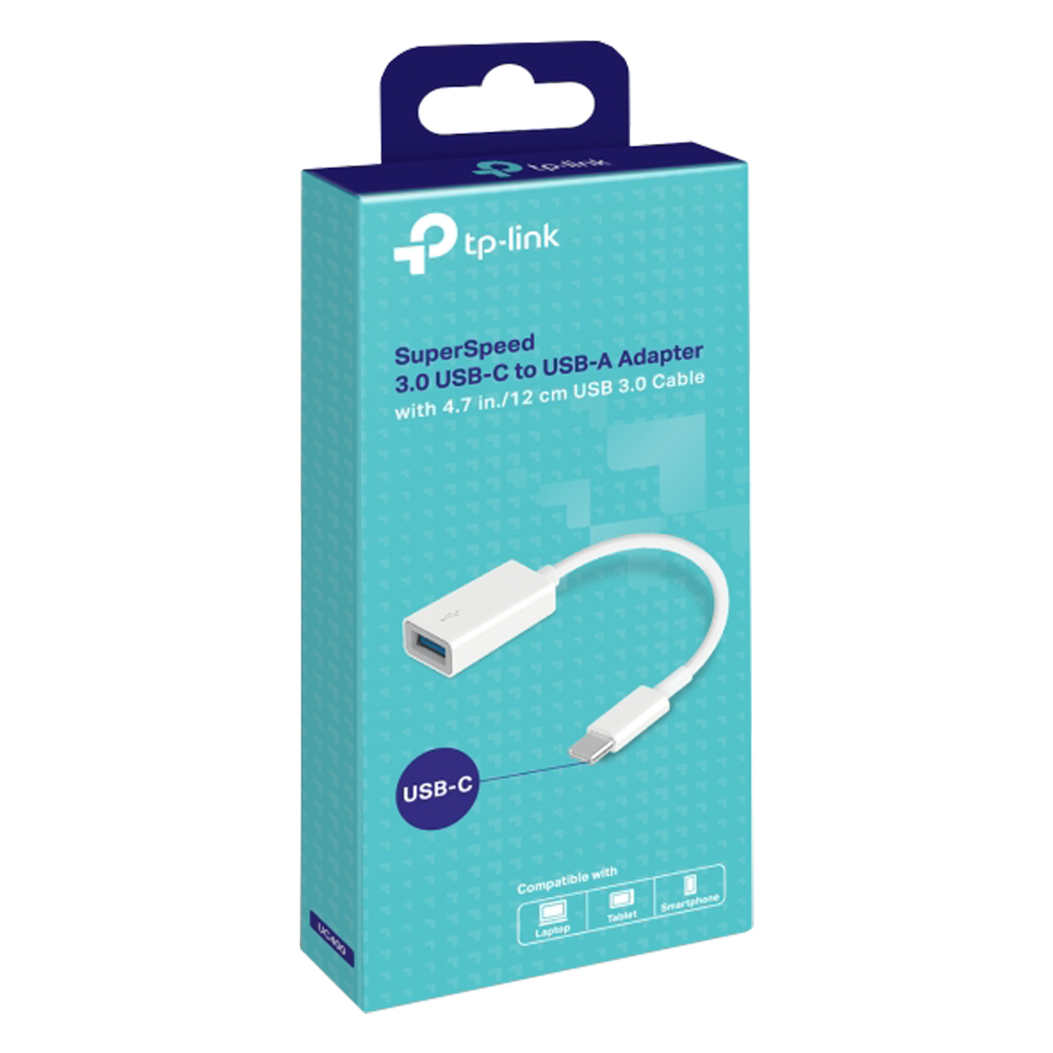 Adaptador TP-Link UC400 / USB-C 3.0 / USB-A - Branco
