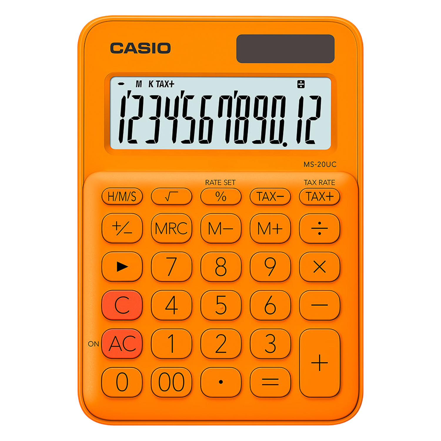 Calculadora Casio Compacta MS-20UC - Laranja