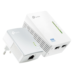 Extensor De Rede Wifi Tp-Link / Av 600 / Powerline / 300mbps - Branco (Tl-Wpa4220)