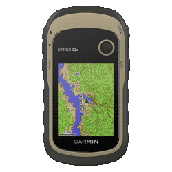 GPS Garmin Etrex 32X / Tela 2.2 / IPX7 - Preto / Dourado (010-02257-03)
