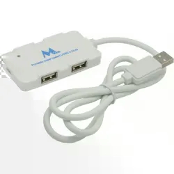 Hub Mtek HB8102W 4 Portas/ USB 2.0 - Branco
