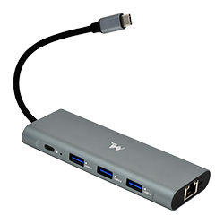 HUB MTEK HC-901 3 Portas / USB 3.0 / SD / Micro SD - Prata