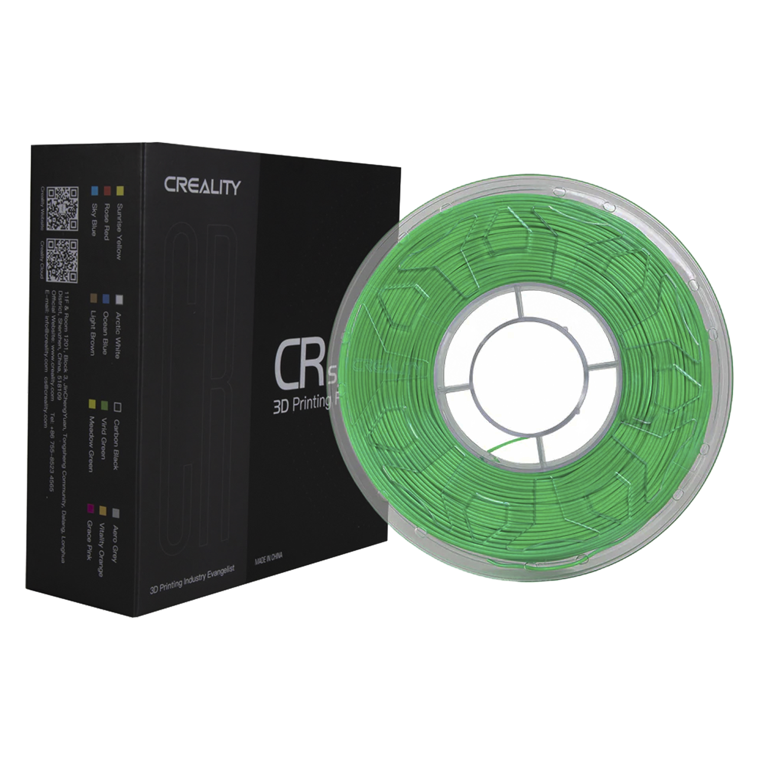Filamento para Impressora 3D Creality CR-ABS 1kg / 1.75mm - Verde 
