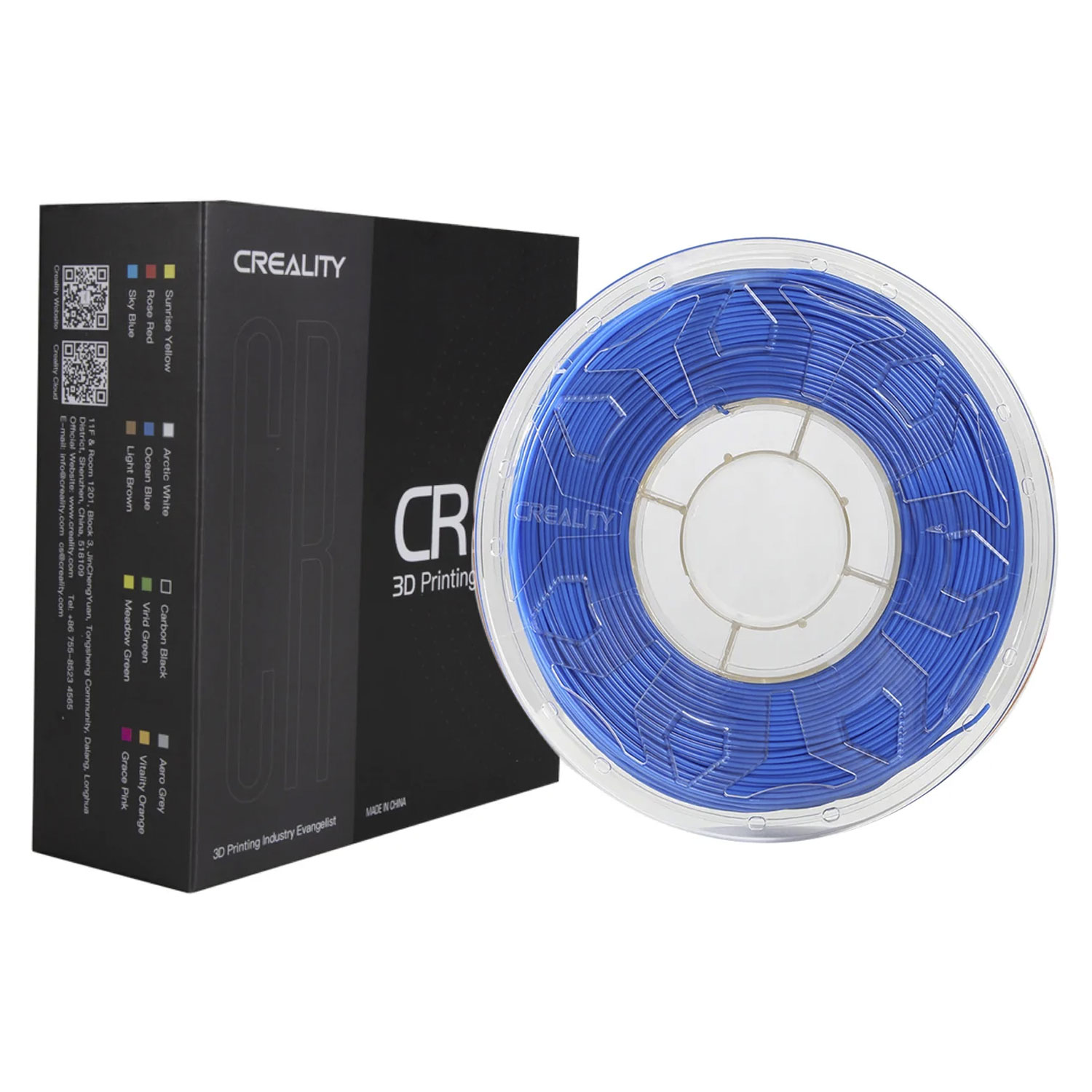 Filamento para Impressora 3D Creality CR-PLA 1kg / 1.75mm - Azul Marinho Fosco 
