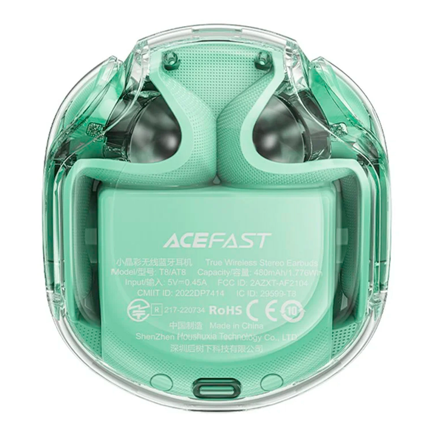 Fone de Ouvido Acefast T8 Wireless - Verde