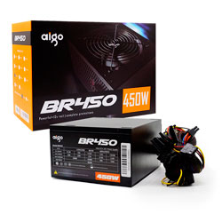 Fonte Aigo BR450 Real ATX 450W Bivolt - Preto
