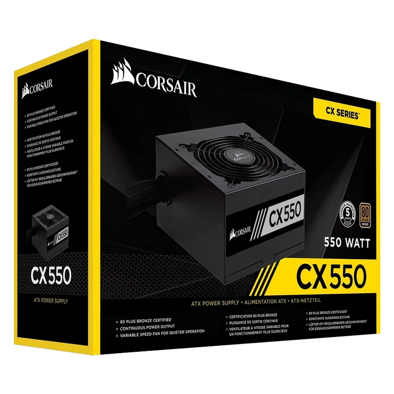 Fonte Corsair RM650X 650W ATX / Modular / 80 Plus Gold - (CP-9020198-NA)