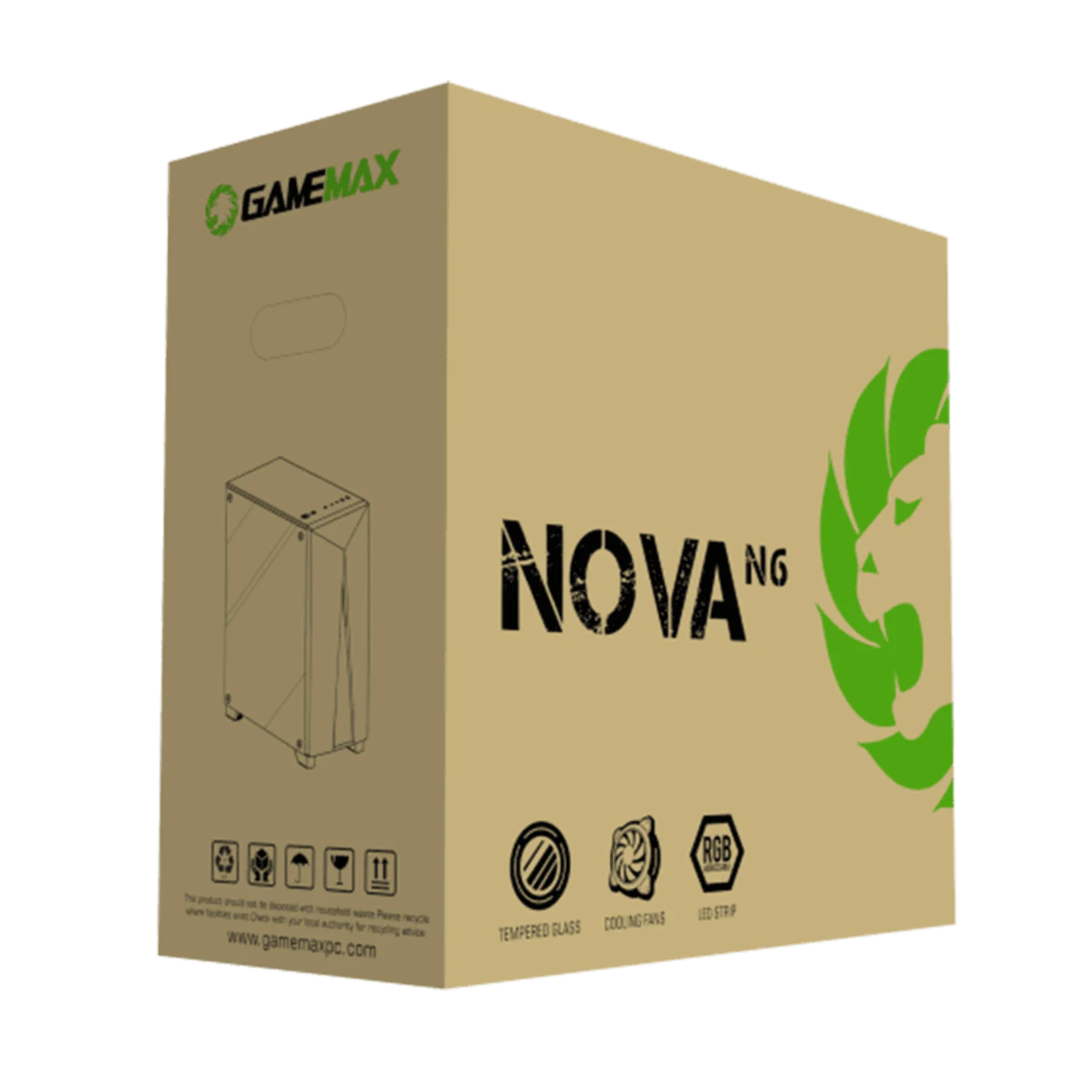 Gabinete Gamemax Nova N6 - Preto