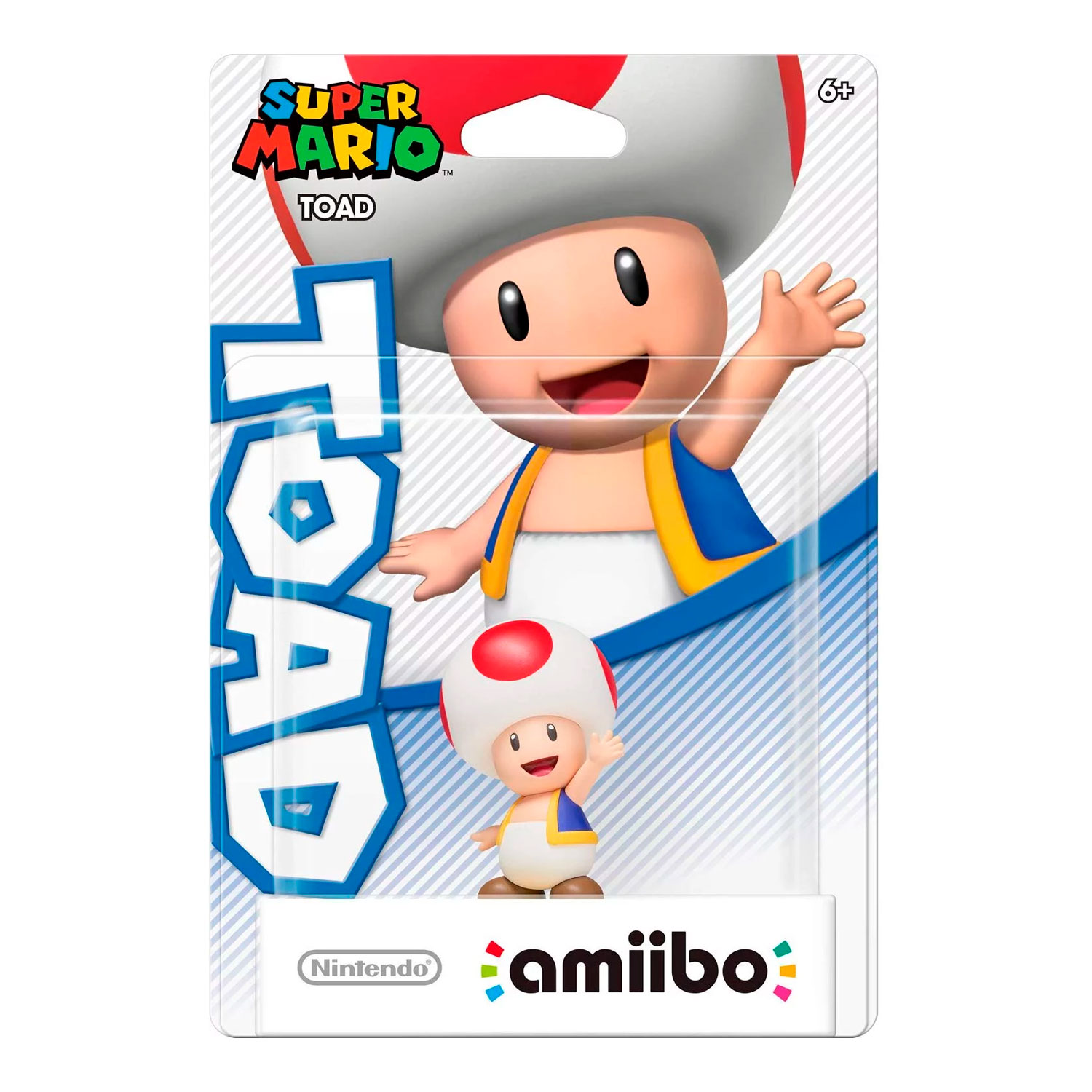 Boneco Amiibo Nintendo Toad Super Mario - NVL-C-ABAE