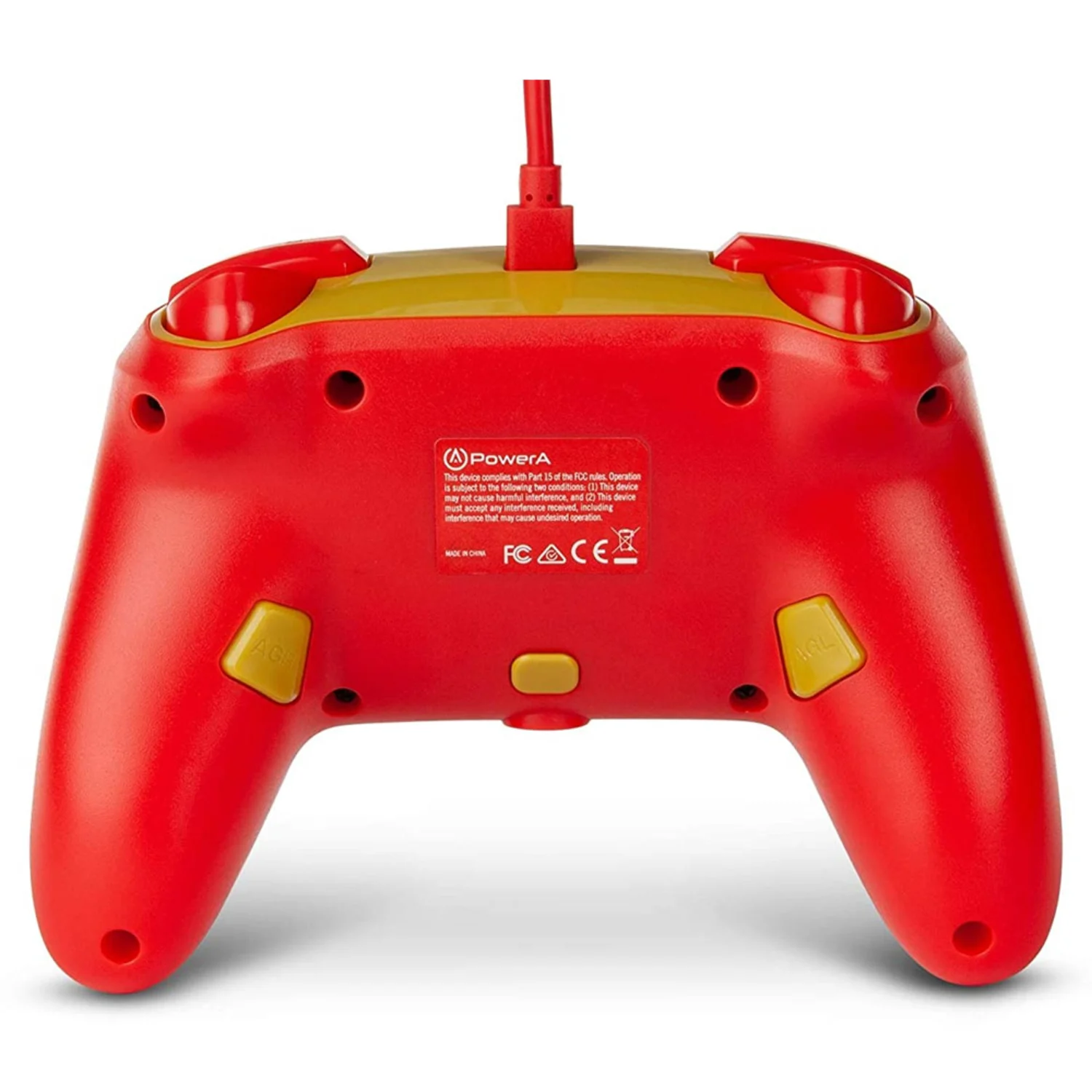 Controle PowerA Enhanced wired para Nintendo Switch Super Mario - Vermelho (PWA-A-02398)