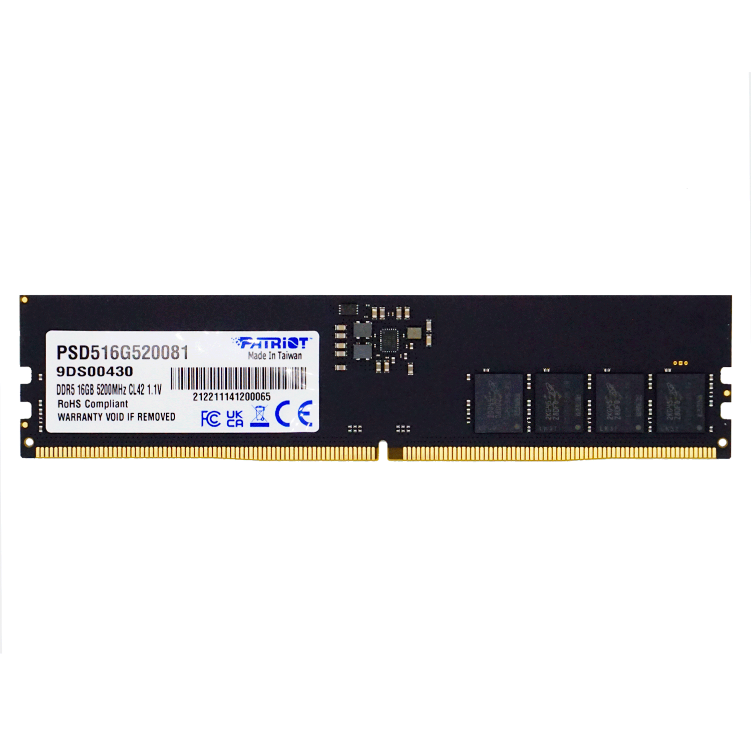 Memória RAM Patriot Signature 16GB / DDR5 / 5200 - (PSD516G520081)