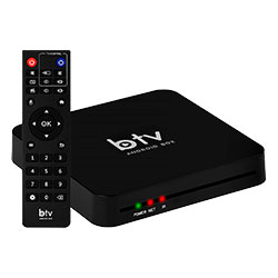 SATE BTV TV BOX A13+ 2/16GB 4K WIFI-5G ANDROID 11.0 BLACK CAIXA FEIA