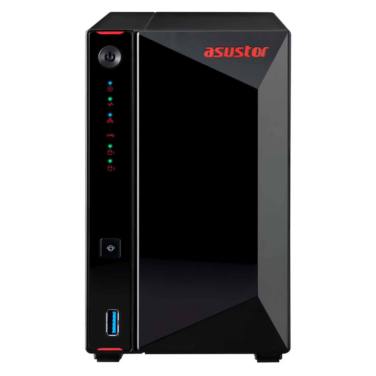 Servidor NAS Storage Asustor AS5202T DDR4 Intel Celeron J4005 2GB RAM 2 Baias USB 3.2 - Preto


