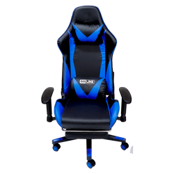 Cadeira Gamer GoLine AGL Racing 1 GL-RCN1 - Azul e Preto (Sem Caixa)
