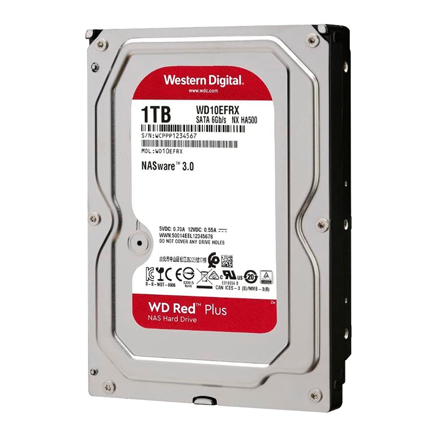 HD Western Digital RED NAS 1TB / 3.5" / SATA 3 - (WD10EFRX)