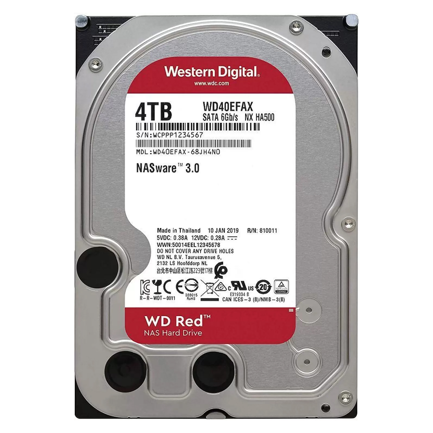 HD Western Digital Red WD40EFAX 4TB / SATA3 / 5400 RPM