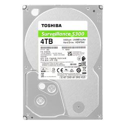 HD Toshiba 4TB S300 Surveillance 3.5" SATA 3 5400RPM - HDWT840UZSVA