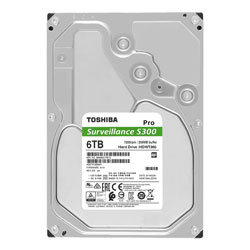 HD Toshiba 6TB S300 Pro Surveillance 3.5" SATA 3 7200RPM - HDWT360UZSVAR