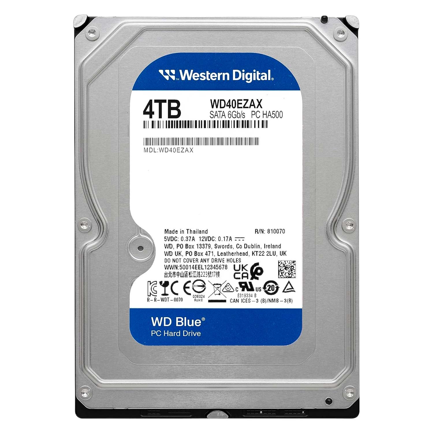 HD Western Digital WD Blue 4TB 3.5" SATA 3 5400PRM - WD40EZAX