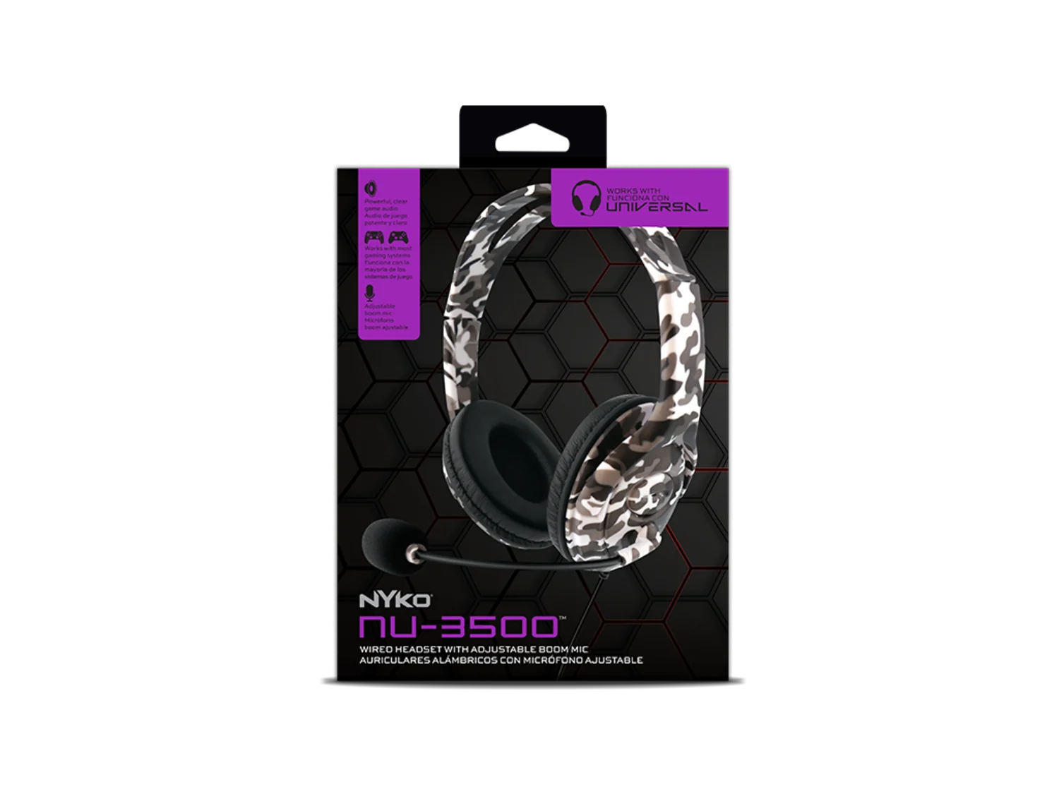 Headset Gamer Nyko NU-3500 - Camuflado (808275)