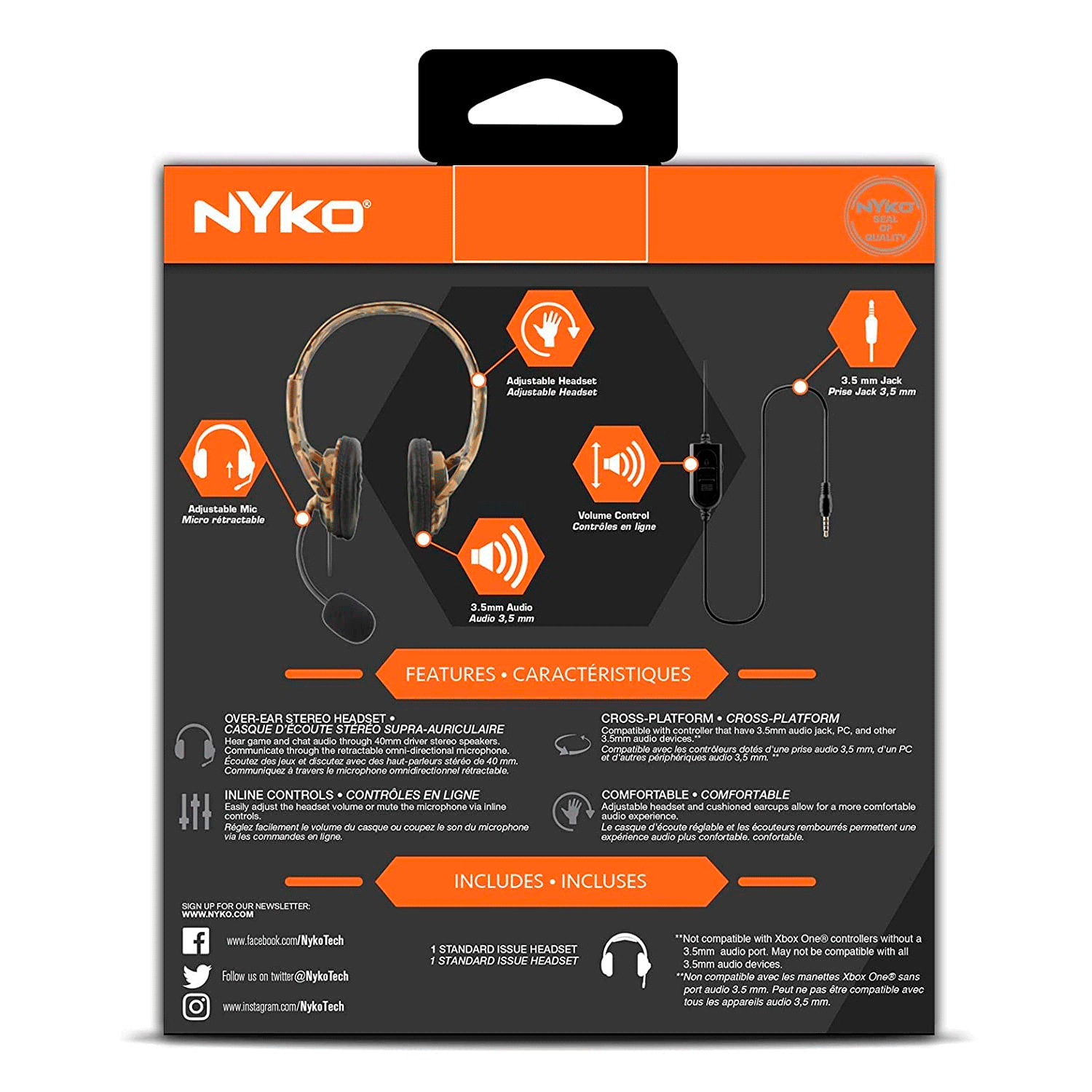Headset Gamer Nyko Standard Issue - Camuflado